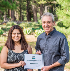 Baird  Alondra Chavez and presenter Douglas Dale