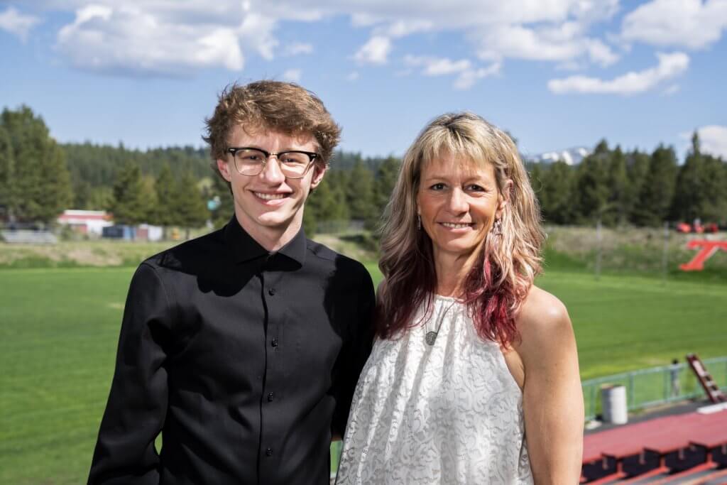 Truckee High Trent Norman and Mom Alpine Winter Fdn