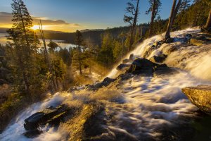 Eagle Falls Emerald Bay Lake Tahoe Golden Sunrise