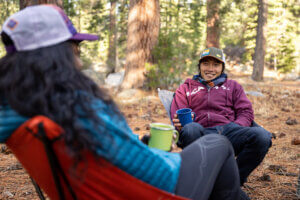 Two young adults in a DEI leadership training in Tahoe Truckee