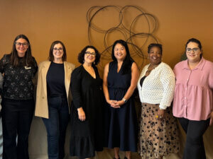 California Housing Secretary Tomiquia Moss meets with Mountain Housing Council partners at Domus Kings Beach Housing.