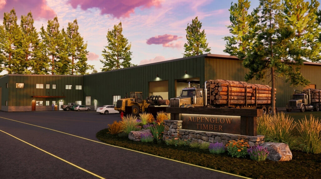 Alpenglow Timber Saw Mill will Process local Woody Biomass
