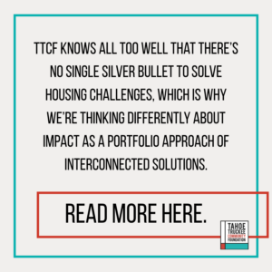 Call out box highlighting that TTCF thinks differently about impact.